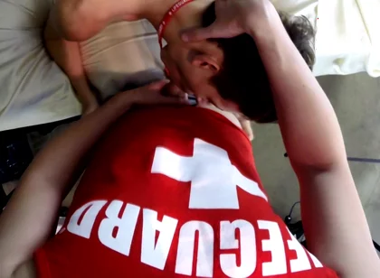 Bareback Lifeguard Twinks
