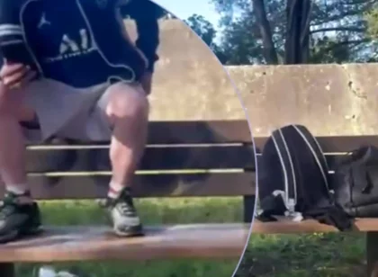 Amateur Boy Lost a Bet and Had to Expose and Touch His Cock in a Park