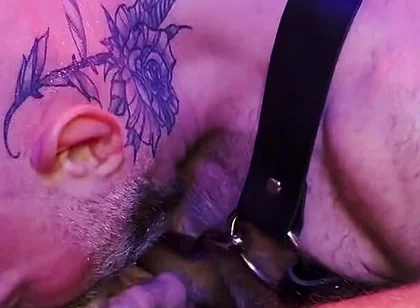 Leather Sling Obedience Mason Cross's Hardcore Dungeon Less