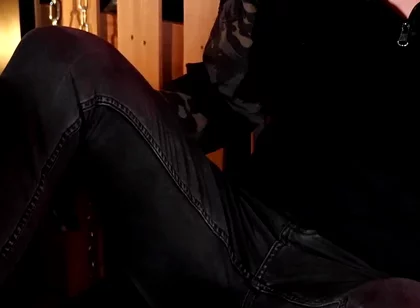 Tom Dominates the Chastity Slave with Leather Boots (4k)