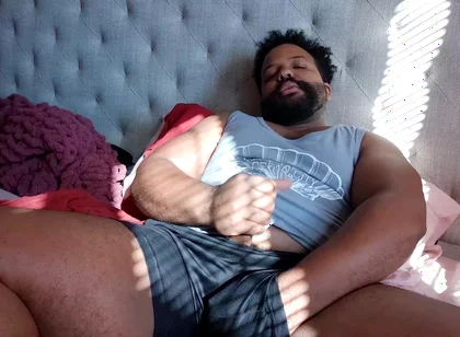BBC Stepdaddy Cums with a Mini Vibrator in His Ass