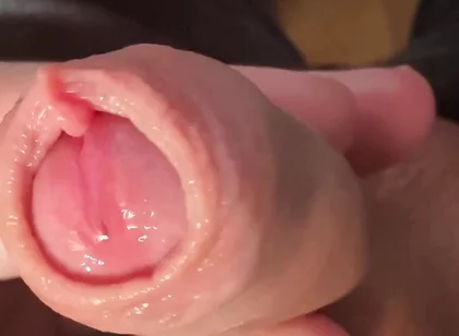 Play with My Little Cock and the Long Foreskin (slow Motion)