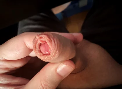 Play with My Little Cock and the Long Foreskin (slow Motion)
