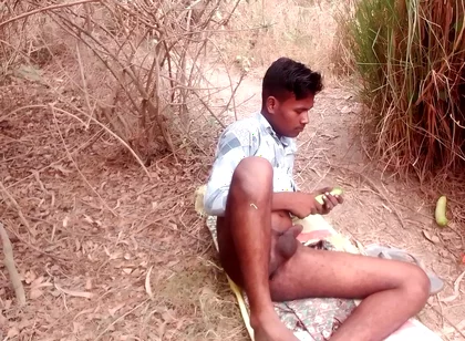 Desi Teen Boy Ass Fucking with a Big Cucumber Like as a Dildo Full HD Gay Sex Video