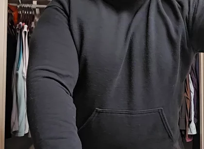Thick Bearded Stepdaddy Blows Load Through Pajama Pants