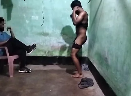 Indian Gay Sex Big Cock Fucking Twink Boy with Dance Desi Stepfather