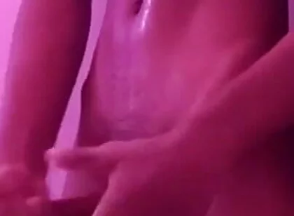 Risky BBC in Neighbor’s Bathroom - Covered in Lube & Spit Intense Stroking