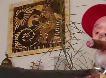 Cigardad on His Couch