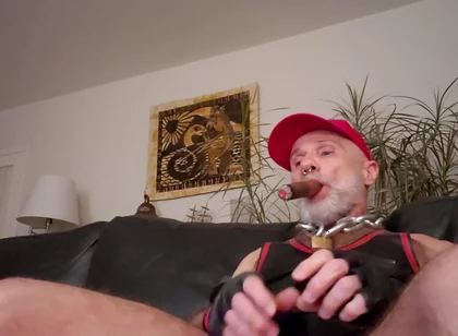 Cigardad on His Couch