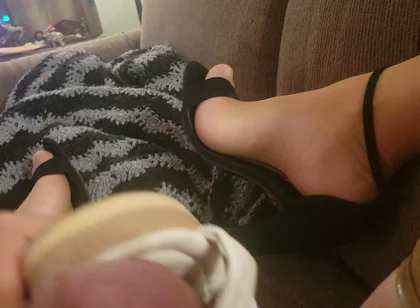 Fucking Girlfriend's Shoes in Nylons and Brittany's Heels