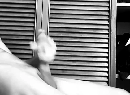 Monochrome BBC Stroking Session - Intense Handjob and Cum Black20one