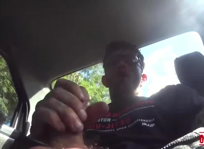 Jerking off in the Car