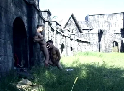 Young Hung Muscle Stud Pounds His Lover Anal Outdoors and Shoots a Thick Cumshot