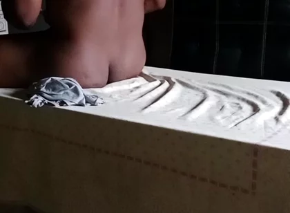 Macho Guy Jerks off on Table