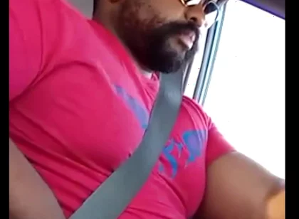 Stepdaddy Drives You While Massaging His Cock
