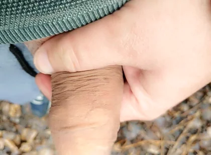 Cheesy Dirty Unwashed Cock Outdoor Walking Part 1