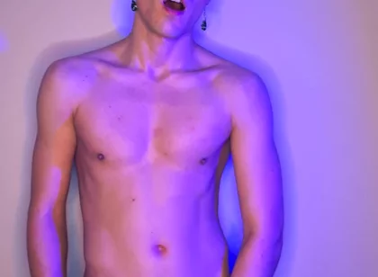 Green-haired Twink Strokes It Standing