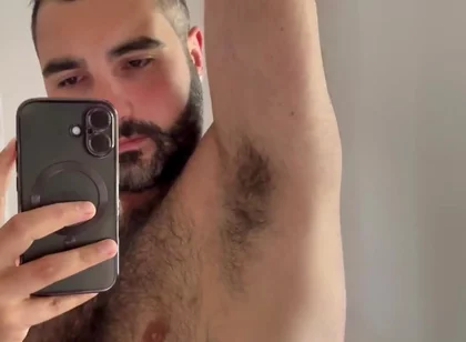 Giving a Sniff to My Hairy Pits After the Gym