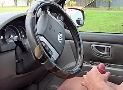 Wank off in the Car
