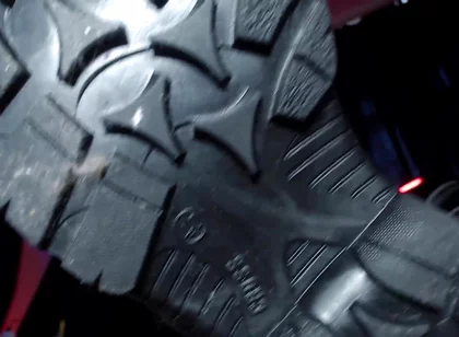 Alpha in Leather, Foot and Spit Domination