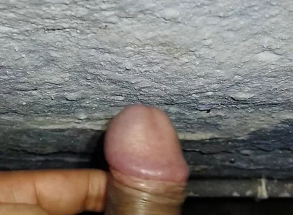 Penish Massage with My Hand in Bathroom