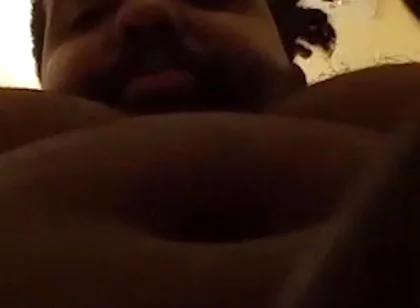 POV Facial Cumshot From Black Bear Stepdaddy