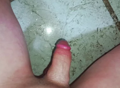 In the Bathroom, Manual Masturbation with Nerve-wracking Moans, Too Bad I Didn't Satisfy