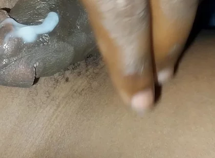Virgin Asshole and Thick Cum on My Fat Cock