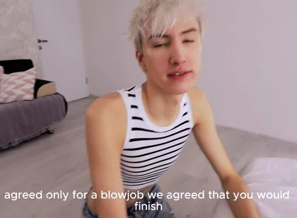 I Talked My Stepfather Into Going for a Walk, but He Fucked Me in Exchange.