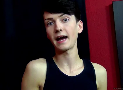 Slim Twink Benjamin on Set