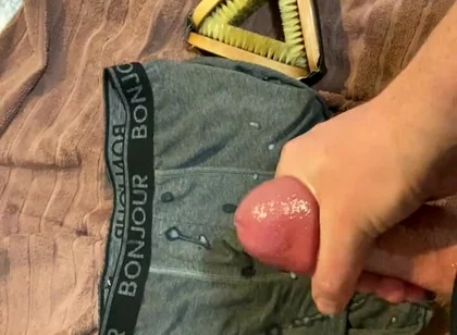 Cumming on Underwear