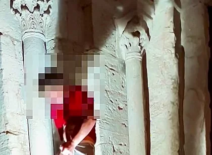 Excessive Cumshot in a Super Risky Place
