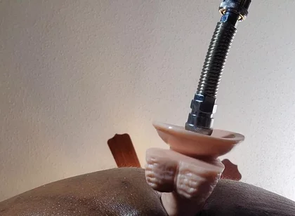 Sex Machine Fucks Me. Huge Dildo