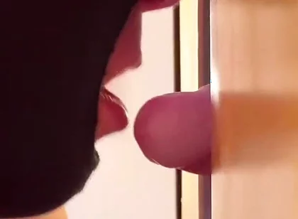 Small Balkan Cock Squirts All Full at Gloryhole