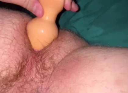 Playing with My Large Butt Plug in My Ass