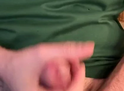 Edging My White Cock with Cum as Lube