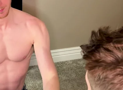 Step Brother Sucks My Dick and Swallows My Load