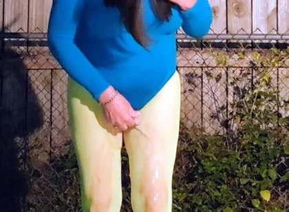 CD Outdoors Pissing My Nylon Pantyhose, Feet and Shoes.