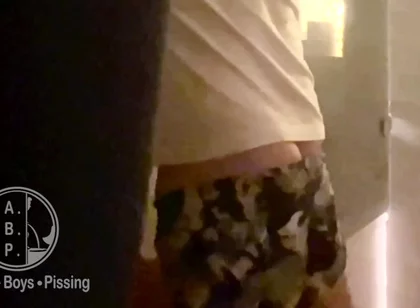 Caught Pissing on His Friend in the Bathtub