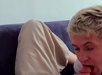 Guy Took a Pornstar Home After Dinner and Let Him Destroy His Throat and Tight Hole