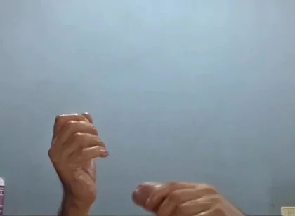 Guy with Big Cock Masturbates