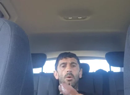 Mature Men Masturbating Naked in the Car