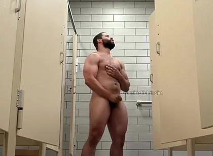 Beefy Muscle Locker Room Showers