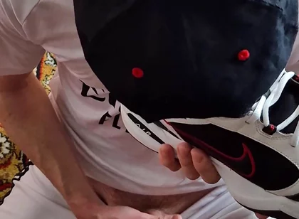 Licks Cum From Nike's Sneakers