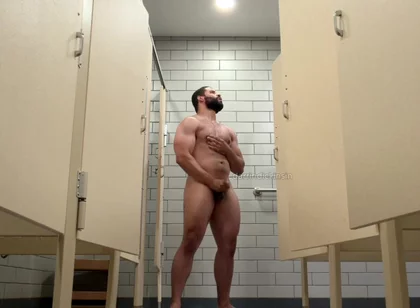 Beefy Muscle Locker Room Showers