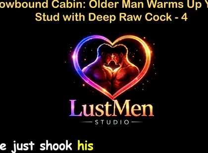 English Audio Gay Sex Story - Snowbound Cabin Older Man Warms up Young Stud with Deep Raw Cock - Part 4