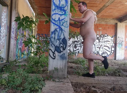 All Naked on a Construction Site