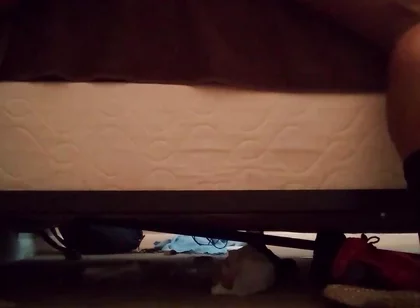 Amazing Anal Penetration on Sex Toy on Edge of Bed