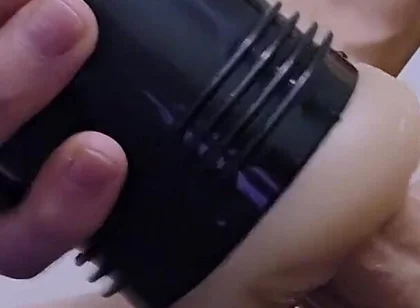 My Step Mom Big Ass Gets Me so Hard I Slide My Big Dick Into Fleshlight Cumming Multiple Times Creampie