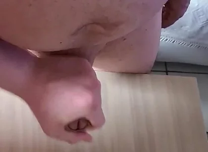 Boy Giving Daddy a Helping Handjob